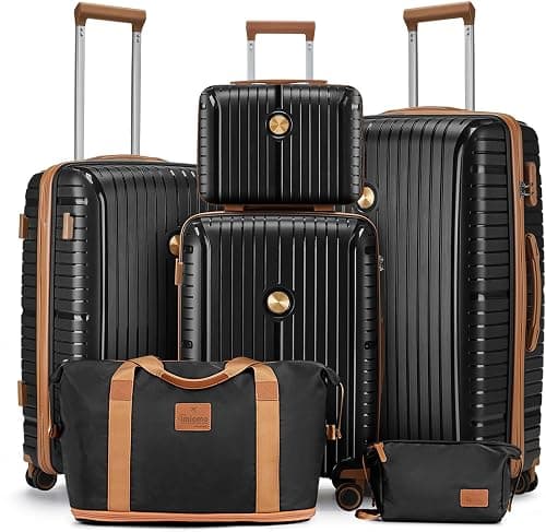 Joyway Suitcase Set 5 Piece PP Hardside Luggage Sets with TSA Lock and Spinner Wheels on Amazon.ae - Price Tracker