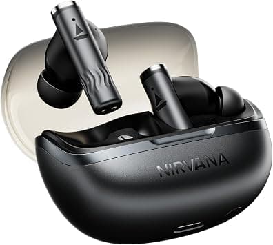 boAt Nirvana Zenith Pro (2025), 50dB Hybrid Adaptive ANC, Spatial Audio, Hi-Res Audio LDAC, 6Mics AI-ENx, 80 Hrs Battery, Bluetooth Earbuds, TWS Ear Buds Wireless Earphones with mic (Velvet Grey) on Amazon.ae - Price Tracker