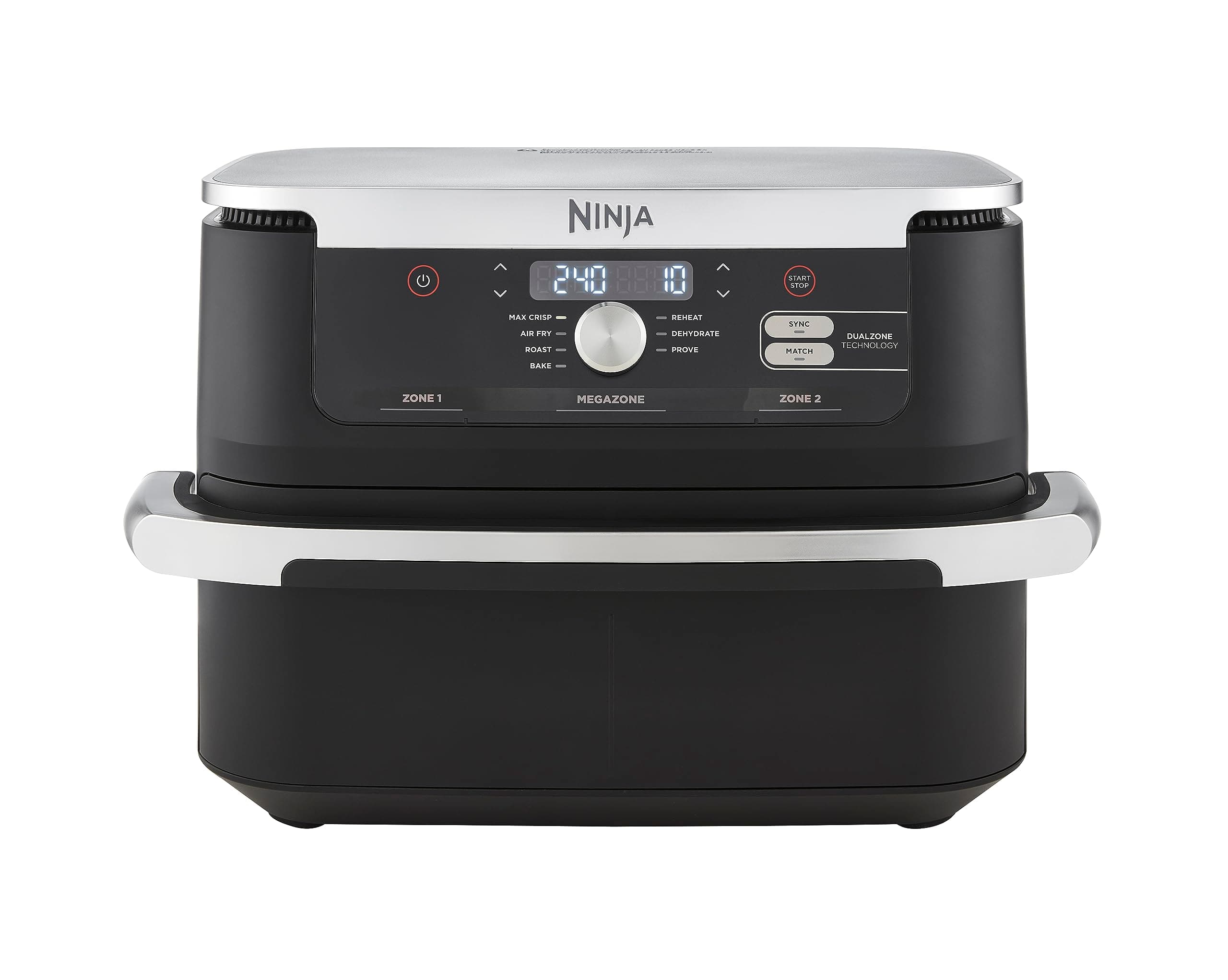 Ninja Foodi FlexDrawer Air Fryer, Dual Zone with Removable Divider, Large 10.4L Drawer, 7-in-1, Air-Fryer Uses No Oil, Air Fry, Roast, Bake, Max Crisp, Black AF500ME, 2 Years Warranty on Amazon.ae - Price Tracker