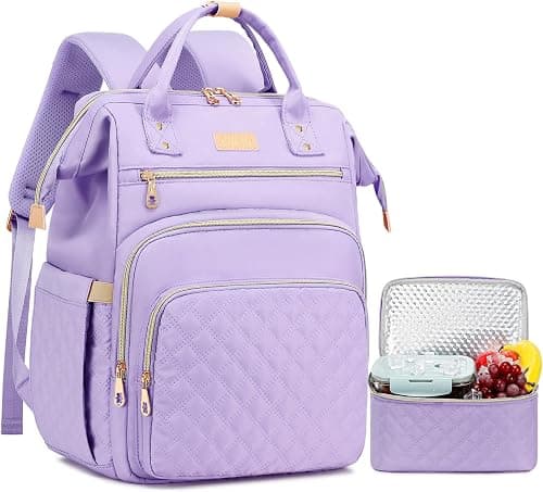 AIJIEKE Lunch Backpack for Women, 15.6 inch Laptop Backpack for Women, Work Backpack for Women with Lunchbox for Travel Nurse on Amazon.ae - Price Tracker