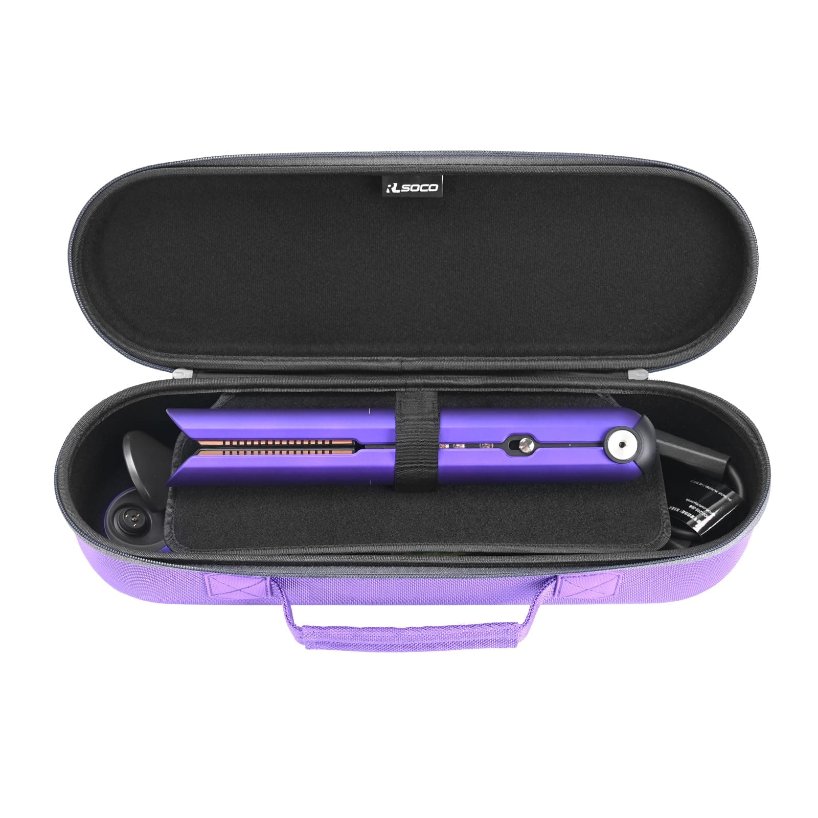 RLSOCO Straightener Travel Case for Dyson Airstrait/Corrale Hair Straightener | Shockproof, Dustproof, With Wrist | Compact Design with YKK Zipper & Scratch Protection - Purple on Amazon.ae - Price Tracker