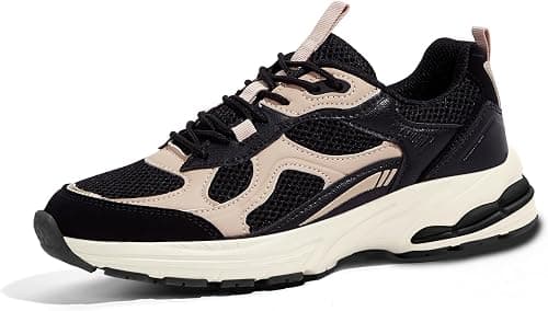 LUCKY STEP Women's Platform Chunky Fashion Sneakers Mesh Casual Running Tennis Workout Sport Work Trendy Athletic Walking Shoes on Amazon.sa - Price Tracker