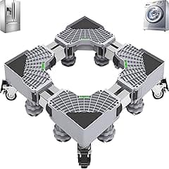 Gluckluz Washing Machine Base Mini Fridge Stand Universal Mobile Base Adjustable Washer Dryer Moving Cart Dolly Roller Telescopic Movable Pedestal Refrigerator Stand with 4 Lockable Steel Wheels - Amazon.ae Price Tracker