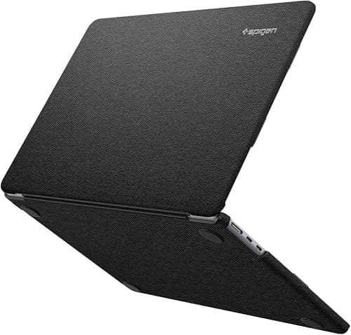 Spigen Urban Fit for MacBook Air 13 inch case M5/M4/M3/M2 2026/2025-2022 Protective Hard Shell Premium Fabric Cover 13.6 inch A3449, A3240, A3113, A2681 - Black on Amazon.ae - Price Tracker