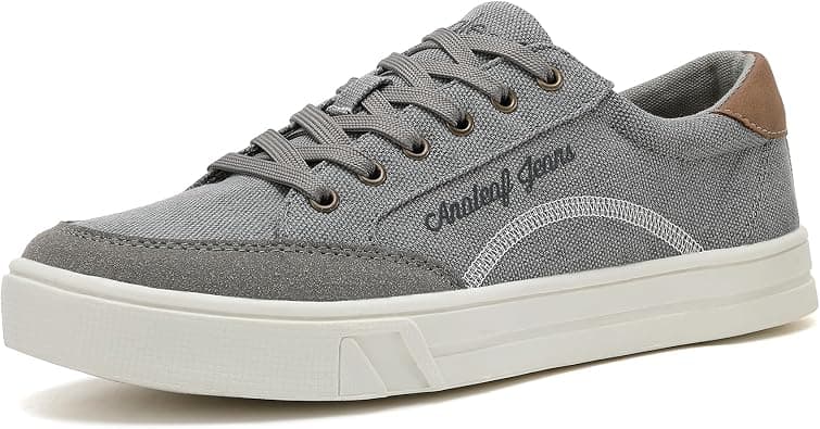 ANALEAF Mens Canvas Sneakers Casual Shoes Low Top Lace Up Shoes على Amazon.ae - متتبع الأسعار