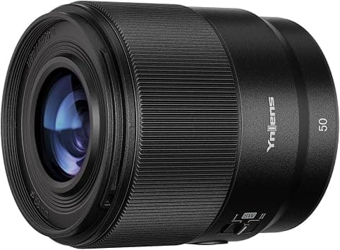 YONGNUO FE 50mmF1.8 Autofocus Lens for Sony E-Mount Full Frame Cameras, F1.8 Large Aperture Auto Focus, Lightweight Metal Build, USB-C Upgrade, Compatible with A9 A7R A6300 A5100 (50F1.8S DF(Black)) on Amazon.ae - Price Tracker