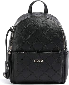 LIU JO Comfortable, practical and spacious backpack with double zip closure. It has two internal pockets, one with zip. One front pocket with zip and adjustable shoulder straps 31 x 23 x 12 cm, 22222 on Amazon.ae - Price Tracker