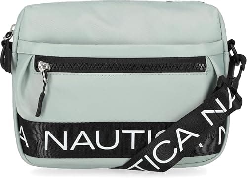 Nautica Womens Nautica - Nylon Bean Bag Crossbody/Belt Bag With Adjustable Shoulder Strap Crossbody (pack of 1) على Amazon.ae - متتبع الأسعار