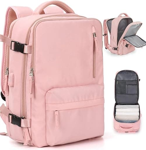 Luggage Travel Bag Backpack for Men and Women, Large Capacity Laptop Compartment, Carry On, Anti-Theft, Waterproof, Airline Approved, Travel Backpack with USB Charging Port على Amazon.ae - متتبع الأسعار