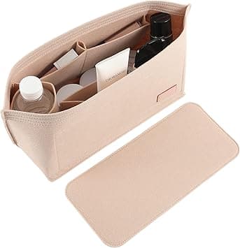 Doxo Purse Organizer Insert, Felt Bag Tote Fit L Speedy 30 Neverfull PM & Base Shaper 2pc Set (Medium-Beige-Combination) on Amazon.ae - Price Tracker