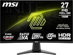 MSI Curved Gamer Monitor 27mag 276CXF 0.5ms 280Hz Full HD Rapid VA HDMI DP mag 276CXF - Amazon.ae Price Tracker