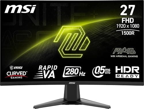 MSI Curved Gamer Monitor 27mag 276CXF 0.5ms 280Hz Full HD Rapid VA HDMI DP mag 276CXF on Amazon.ae - Price Tracker
