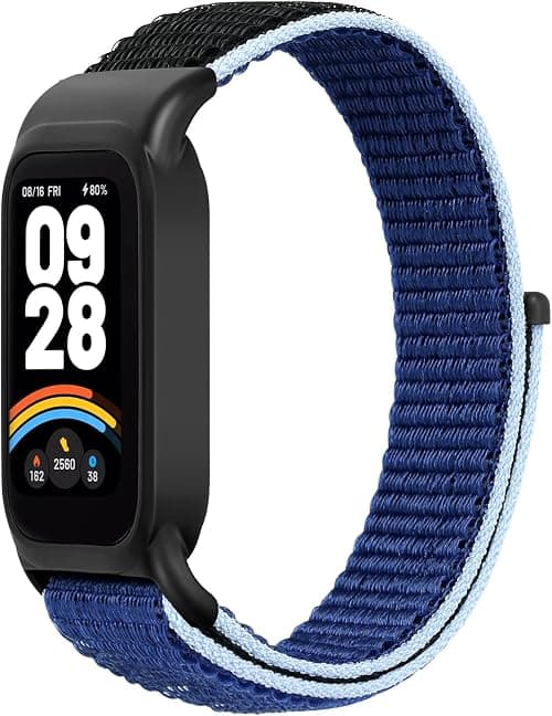 Nylon Strap Compatible with Xiaomi Smart Band 9 Active/Redmi Band 3, Breathable Adjustable Nylon Loop Replacement Strap for Xiaomi Smart Band 9 Active/Redmi Band 3 Sports Strap, Unisex on Amazon.sa - Price Tracker