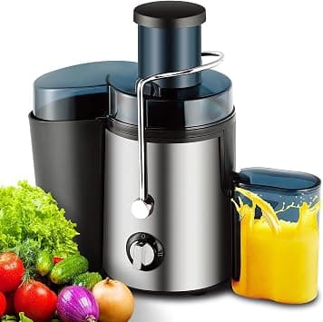 Centrifugal Juicer | 500W | 450ML | 2-Speed Juice Extractor | Fast Juice | Easy to Clean | Suitable for Vegetables, Fruits, Citrus, Celery, and More | Cold Press & Masticating Juicer (Black) on Amazon.ae - Price Tracker
