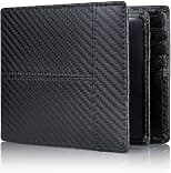 Mens Wallet RFID Genuine Leather Bifold Wallets For Men, ID Window 16 Card Holders Gift Box - Best Deal Finder