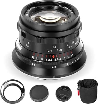 PERGEAR 35mm F1.4 Full-Frame Manual Focus Lens, Compatible with Sony E-Mount Cameras A7 A7II A7III A7R A7RII A7RIII A7RIV A7S A7SII A7SIII A9 A7C A6400 A6000 A6600 A6100 A6500 A6300 على Amazon.ae - متتبع الأسعار