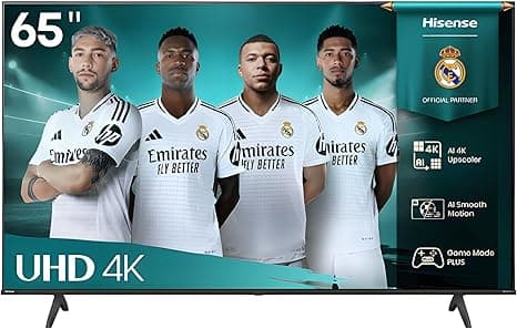 Hisense 65-Inch 4K UHD Smart TV (65A61Q, 2025) — VIDAA OS | Dolby Atmos & Dolby Audio | Game Mode PLUS (VRR, ALLM) | 4K AI Upscaler, Voice Remote, Wi-Fi, Bluetooth, HDMI eARC on Amazon.ae - Price Tracker