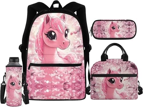 4 IN 1 Kids School Bag Set with Lunch Bag Pencil Case Water Bottle Sleeve على Amazon.ae - متتبع الأسعار