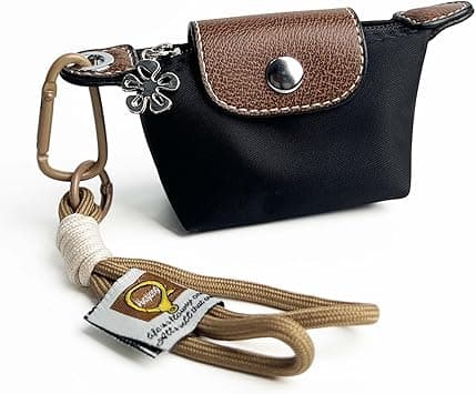 Women’s Mini Coin Purse Keychain – Vintage Nylon Zip Wallet – Compact, Stylish Change Purse for Cards, Cash,, Black, S on Amazon.ae - Price Tracker