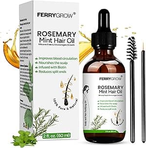 Rosemary Hair Oil 60 ml| Rosemary Mint Hair Growth Oil with Biotin for Thicker, Stronger Hair | Essential Oil for Hair Growth, Healthy hair oil - Amazon.ae Price Tracker