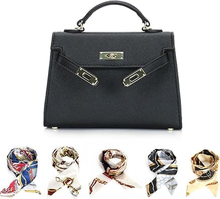 mothgel Women Bag Black -5 Silk Scarves on Amazon.ae - Price Tracker