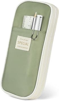 Large Capacity Pencil Case, Pencil Case 4 Compartments with Zipper Portable Handle, Beautiful Stationery Organizer for Boys Girls Teen College Students School Adults & Office Supplies, Green on Amazon.ae - Price Tracker