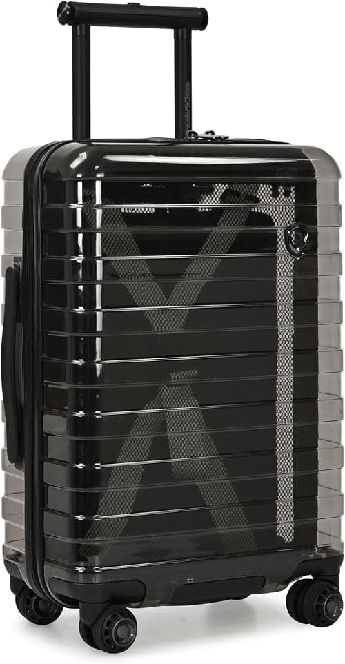 Traveler's Choice Millennial II Transparent Carry-On 22" Hardside Spinner Luggage on Amazon - Best Deal Finder