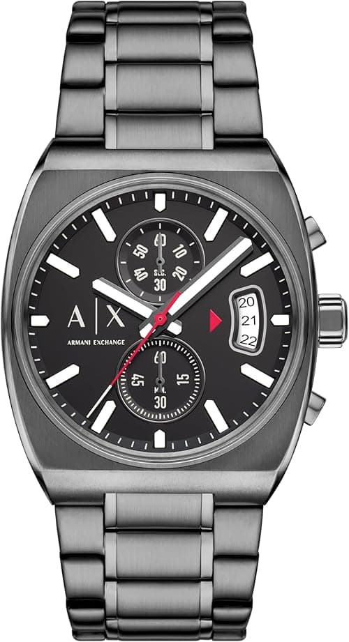 Armani Exchange A|X Men's Chronograph Stainless Steel Watch, Gunmetal, Oliver on Amazon.ae - Price Tracker