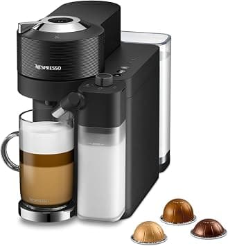 Nespresso Vertuo Lattissima GDV5 Capsule Coffee Machine, Automatic Milk System for Cappuccino & Latte, Brews 7 Cup Sizes for Black Coffee, 1.6 L, Black - متتبع أسعار Amazon.sa