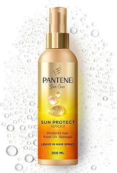 Pantene Sun Care Sun Protect Leave-In Hair Spray, Protects Hair from UV Damage, Sparkling Fresh Scent, Lightweight Mist, 200ml on Amazon.ae - Price Tracker