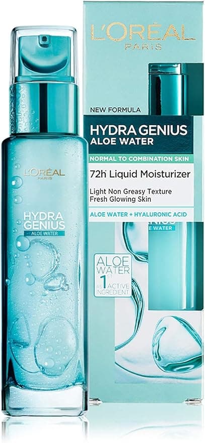 L'Oréal Paris, Liquid Moisturiser, Hydrating For Up To 72 Hours, Hydra Genius Aloe Water, 70 ml on Amazon.ae - Price Tracker