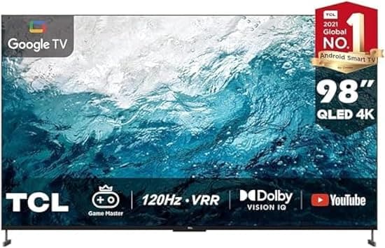 TCL 98 Inch TV QLED 4K HDR Dolby Vision Google MEMC 120Hz VRR Processor HDMI 2.1-98C735 on Amazon.ae - Price Tracker