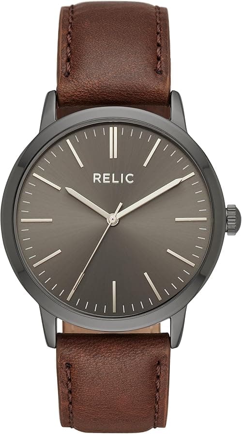 Relic by Fossil Men's Jeffery Quartz Metal Casual Watch with Leather or Stainless Steel Bracelet on Amazon.ae - Price Tracker
