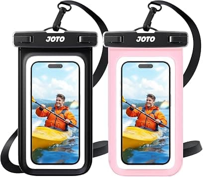 JOTO Waterproof Phone Pouch IPX8 Universal Waterproof Case Dry Bag Phone Protector for iPhone 17 16 15 14 13 12 11 Pro Max Air Plus XS XR X 8 Galaxy S23 S22 S21 S20 Pixel Up to 7" -2 Pack, Black/Pink - Amazon.ae Price Tracker