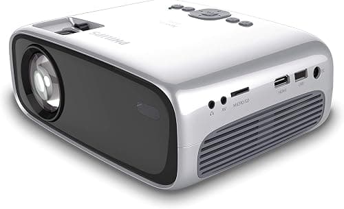 Philips Projection Philips NeoPix Easy Mini Projector Professional Portable for Home / Business - 80 "1080p FHD LED Stereo Speakers 2600 lumens Total Connectivity HDMI USB MicroSD (20 years duration) on Amazon.ae - Price Tracker