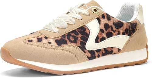 LUCKY STEP Women's Fashion Sneakers Trendy Tennis Shoes Neutral Stylish Retro Trainers Casual Running Walking Shoes on Amazon.ae - Price Tracker