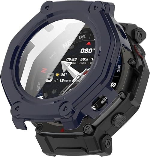 Hard Case with Screen Protector Compatible with Amazfit T-Rex 3 Pro 48 mm, Full Protection, Scratch-Resistant PC Protective Case, Anti-Scratch, Anti-Dust, Ultra Thin Protective Case for Amazfit T-Rex on Amazon.ae - Price Tracker