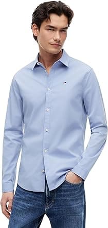 Tommy Jeans Mens Original Stretch Slim Fit Shirts on Amazon.ae - Price Tracker