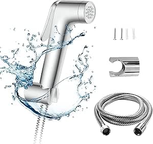 JOMOO Shattaf Set, Bidet Sprayer for Toilet with 47inches Stainless Steel Bidet Hose, Wall Mounted Handheld Bathroom Spray for Personal Hygiene, Chrome on Amazon.ae - Price Tracker