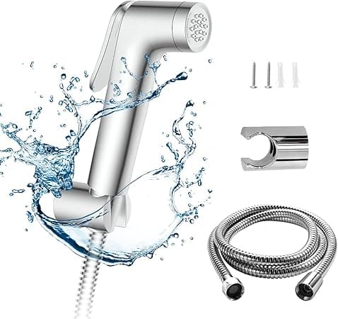 JOMOO Shattaf Set, Bidet Sprayer for Toilet with 47inches Stainless Steel Bidet Hose, Wall Mounted Handheld Bathroom Spray for Personal Hygiene, Chrome on Amazon.ae - Price Tracker