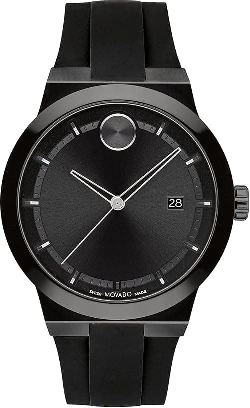 Movado Bold Fusion Men's Watch - Swiss Quartz 3H Movement, Silicone Strap - 5 ATM Water Resistance - Luxury Fashion Timepiece for Him - 42.30mm on Amazon.ae - Price Tracker
