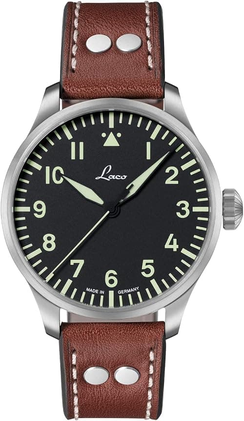 Laco Fliegeruhr, Automatikuhr, Edelstahlgehuse, Saphirglas, 5 bar, Made in Germany on Amazon.ae - Price Tracker