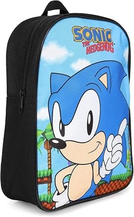 SONIC THE HEDGEHOG Official Retro Kids Backpack Rucksack School Bag على Amazon.ae - متتبع الأسعار