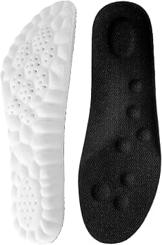 BIGTHREE Memory Foam Insoles, 4D Cloud Technology Arch Support Insoles, Ultra-Soft Comfort, Shock Absorption, and Breathable Orthopedic Inserts for Men and Women (Black, 29cm) on Amazon.ae - Price Tracker