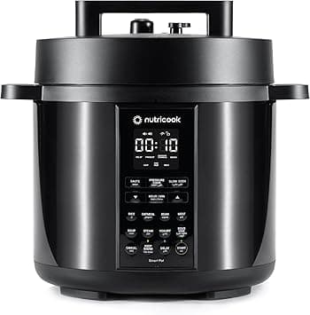 Nutricook Smart Pot 2, 8 Liters, 9 In 1 Electric Pressure Cooker, Slow Cooker, Rice Cooker, Steamer, Sauté Pot, Yogurt Maker & More, 12 Smart Programs With New Smart Lid, 2 Years limited Warranty on Amazon.ae - Price Tracker