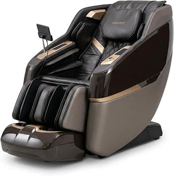 Nexus 4D Massage Chair with Sonic Wave Technology, Full Body Zero Gravity Recliner, SL Track, Heat & Air Compression, Bluetooth, AI Voice Control, LCD Touchscreen, Home Massage Chair, Brown - Amazon.ae Price Tracker