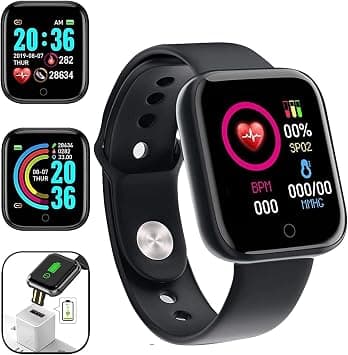 Smart Watch, Sport Waterproof Smartwatch, Fitness Tracker with Heart Rate Blood Pressure, Sleep Monitor, Sleep Monitor,Message Call Reminder Smart Watch, Compatible for iOS/Android on Amazon.ae - Price Tracker