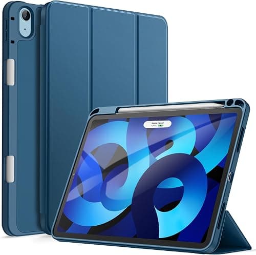JETech Case for iPad Air 11" M4/M3/M2 & iPad Air 5/4 10.9", Blue | Cover for iPad Air 11" (2026-2024) & Air 5/4 10.9" (2022/2020), Soft TPU, Pencil Holder, Tri-Fold Stand, Auto Wake on Amazon.ae - Price Tracker