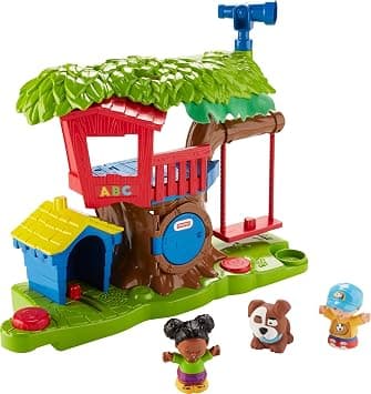 Fisher-Price Little People Toddler Musical Toy Swing & Share Treehouse Playset with 3 Figures for Pretend Play Ages 1+ Years (Amazon Exclusive) - Best Deal Finder