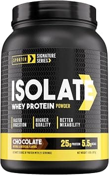 SPORTER Whey Protein Powder Isolate Complex - 25g of Protein per Serving Support Muscle Building, Recovery and Performance (1.4 lb, Chocolate) on Amazon.ae - Price Tracker